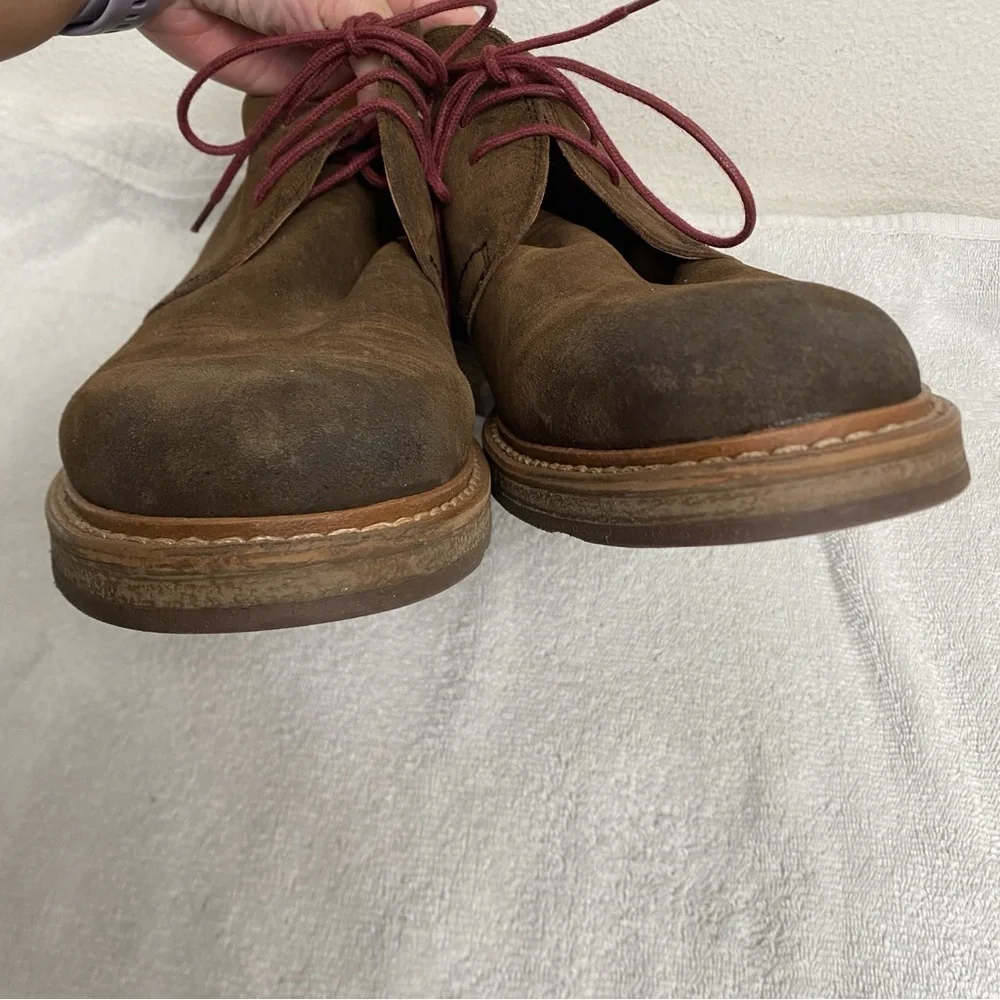 NWOT New 1901 Men Brown Leather Lace Up Chukka Boot Size 10.5 Western Streetwear